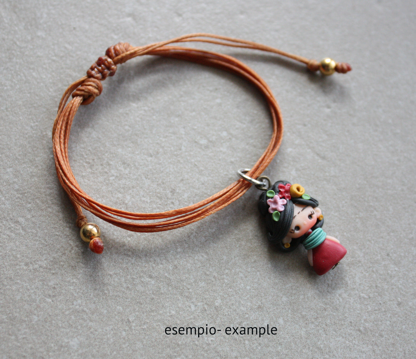 bracciale cordino regolabile