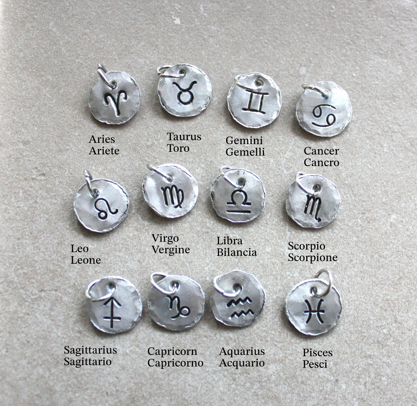 Zodiac keychain – made to order-choose your sign
