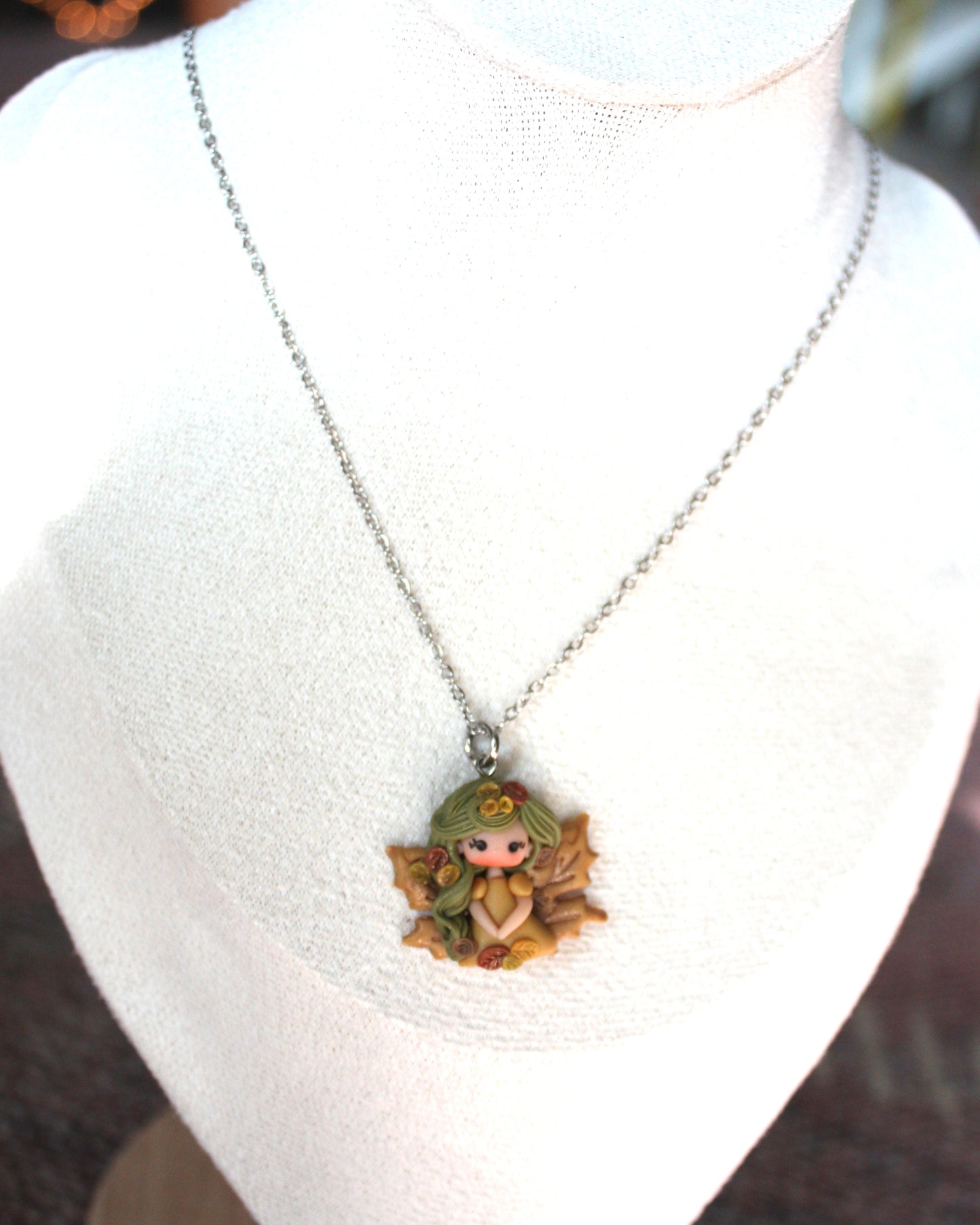 autumn fairy necklace
