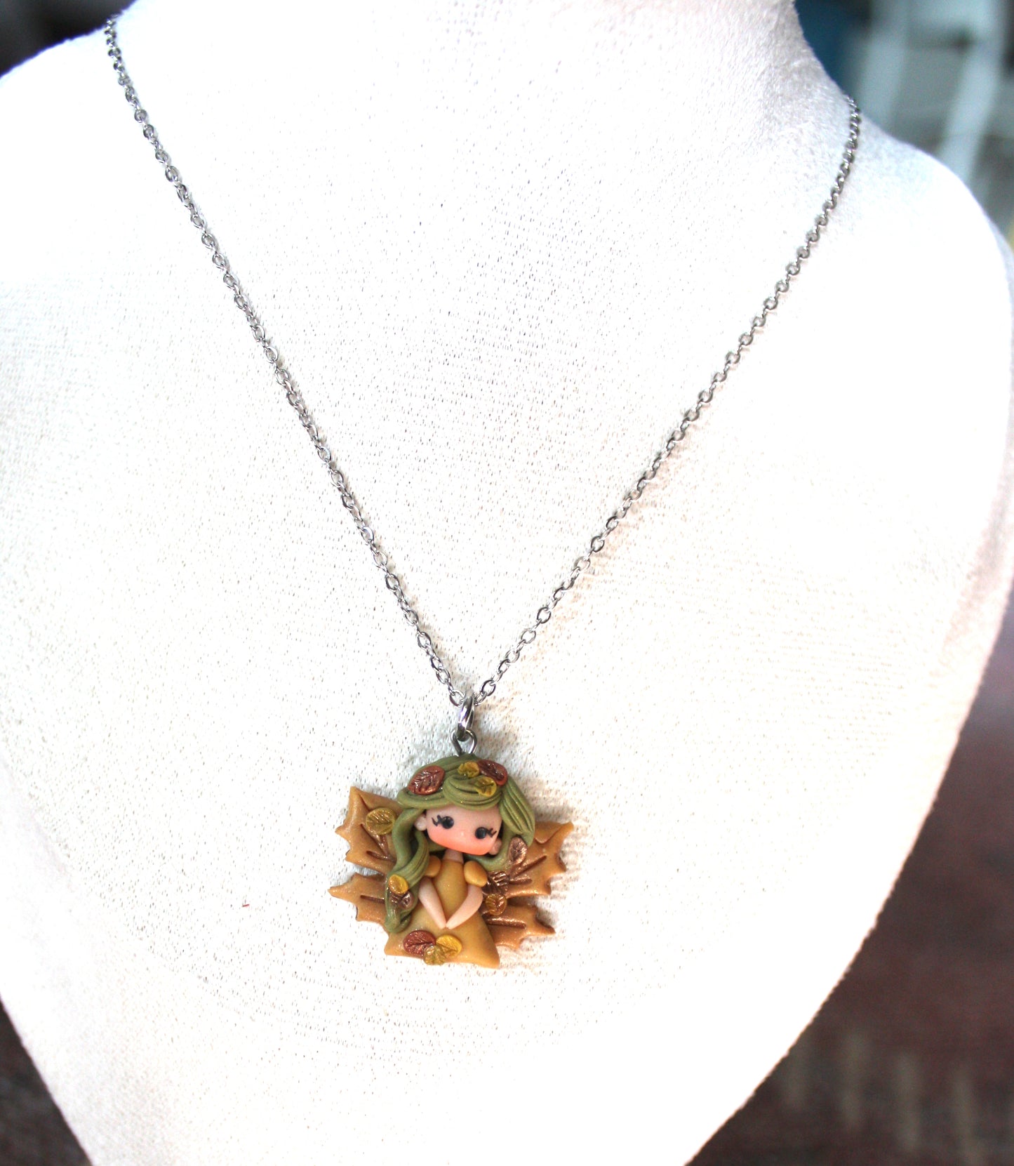 autumn fairy necklace