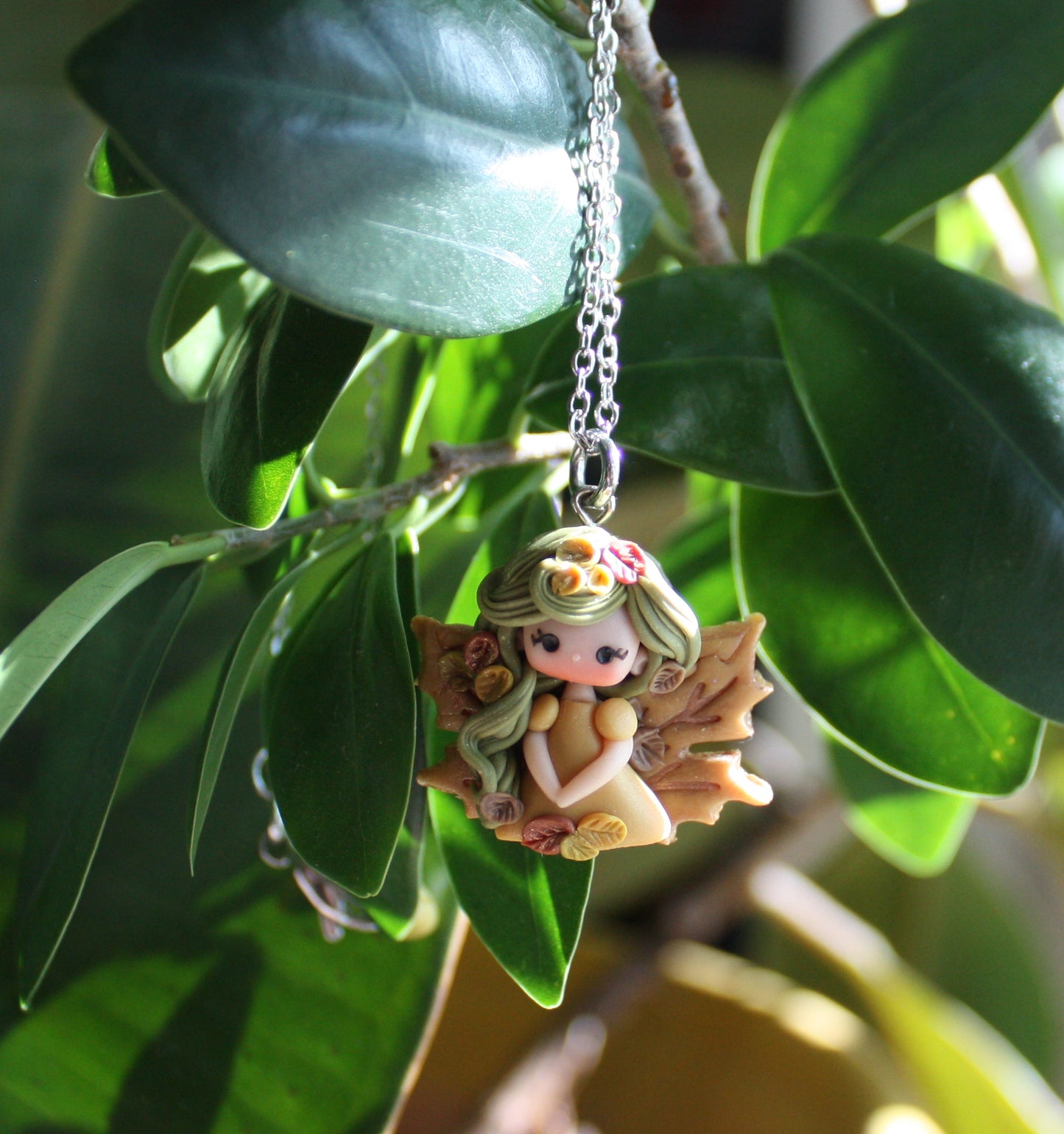 autumn fairy necklace