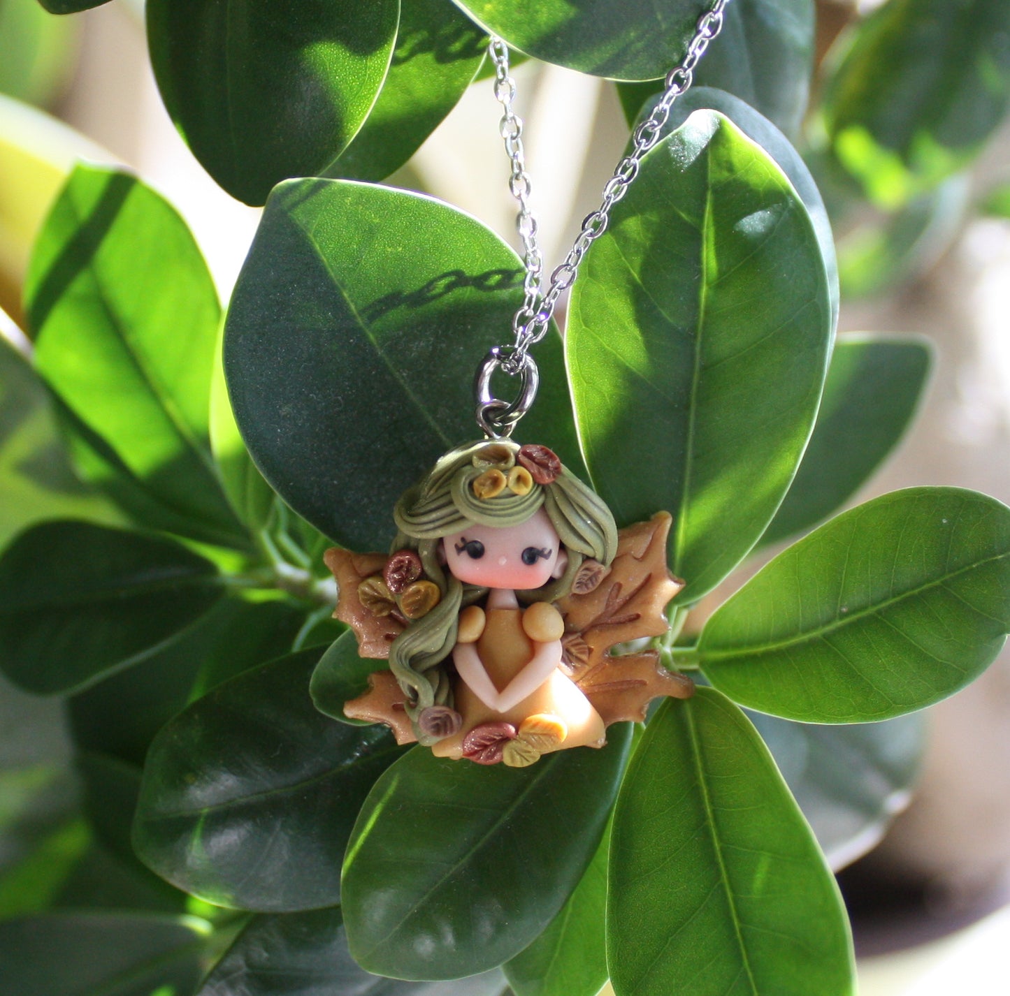 autumn fairy necklace