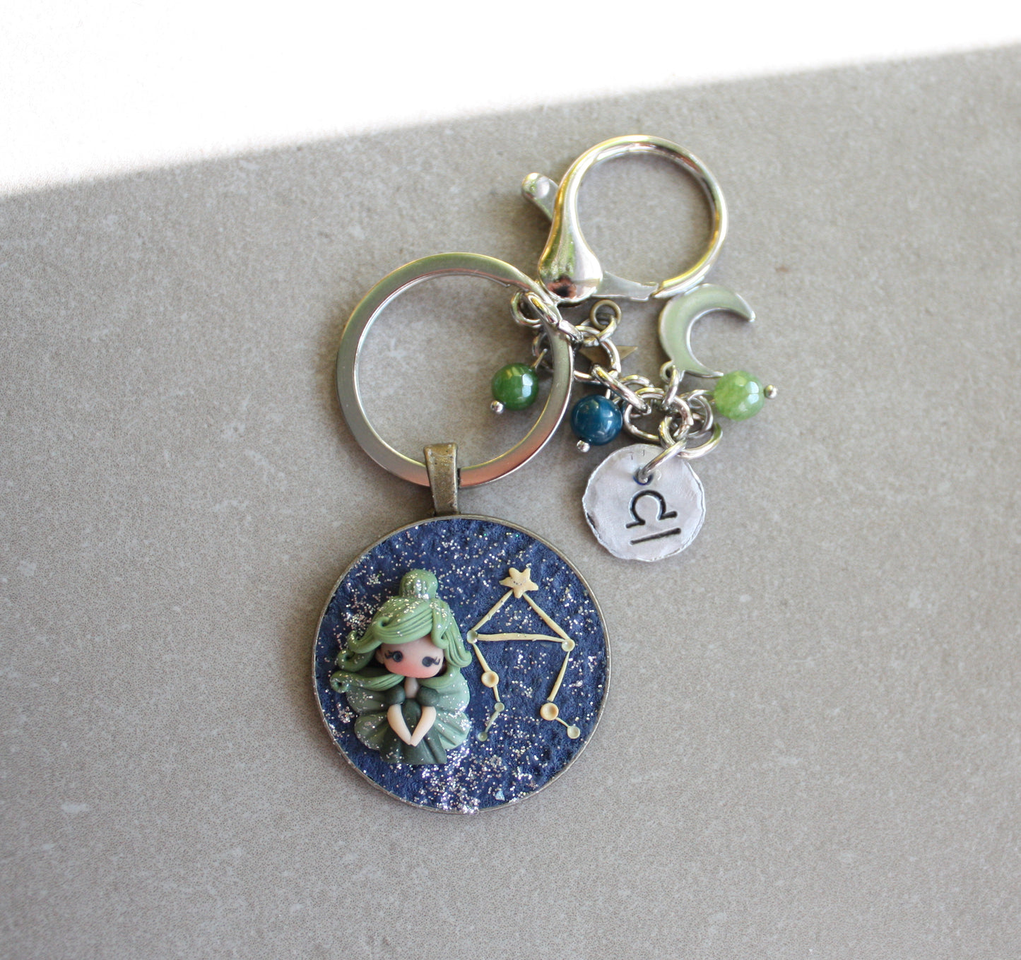 Zodiac keychain – made to order-choose your sign

