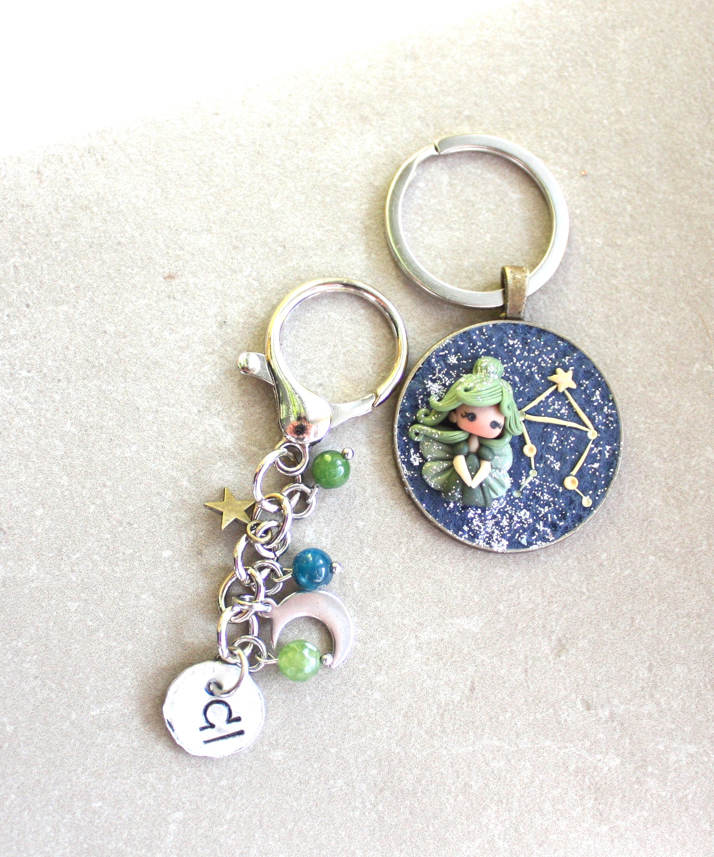 Zodiac keychain – made to order-choose your sign
