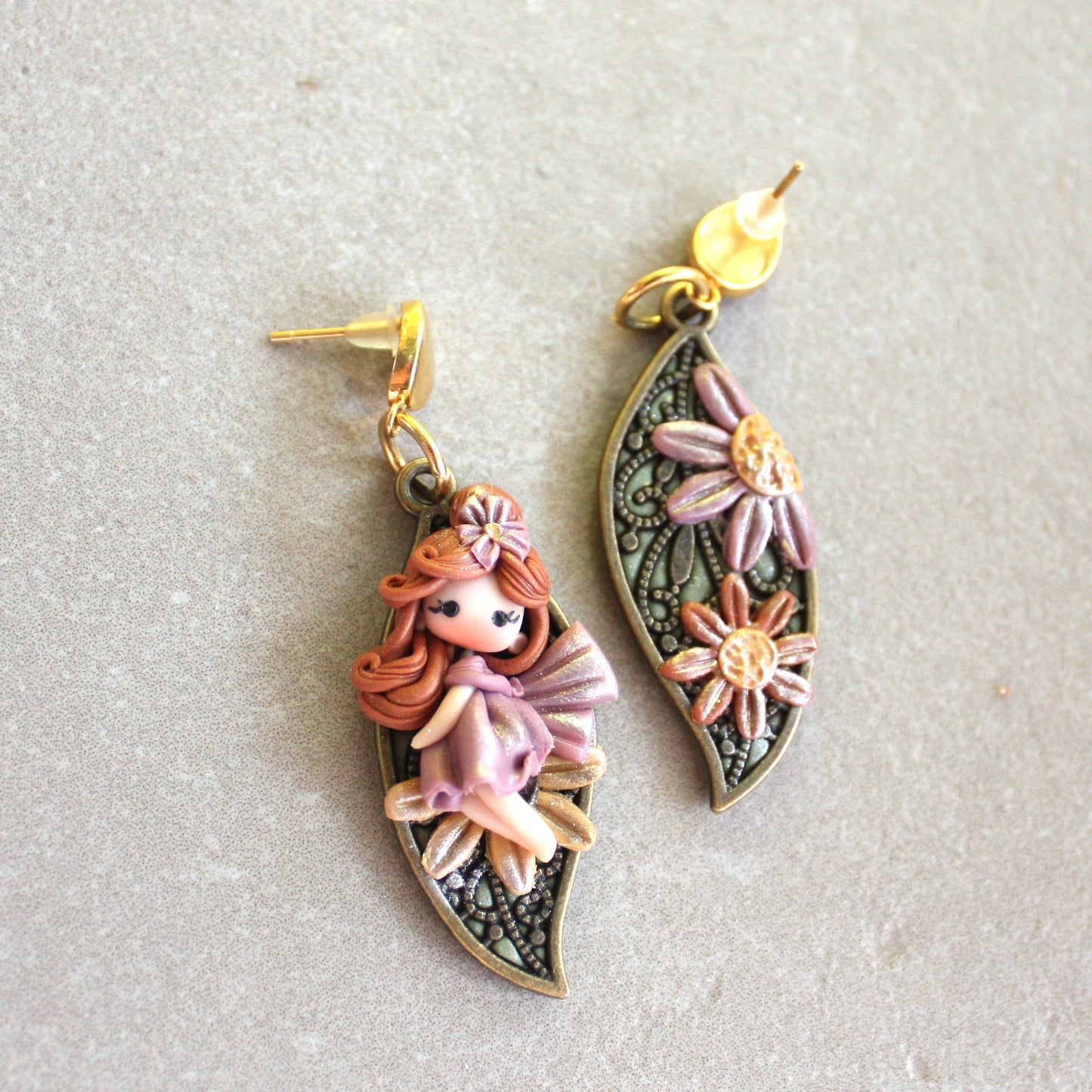 Leaf earrings IV