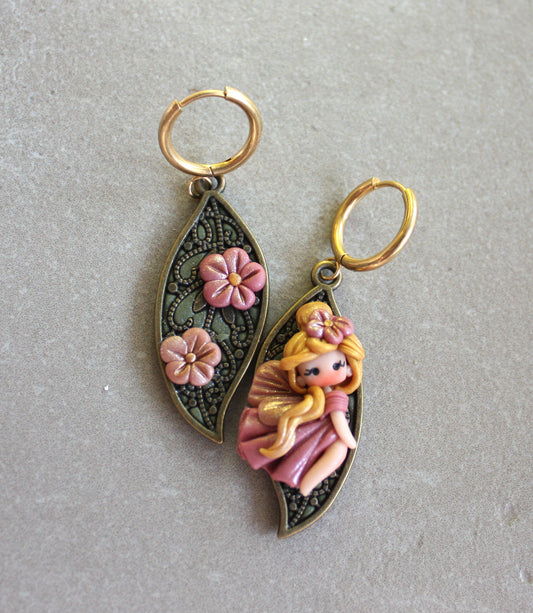 orecchini fogliolina