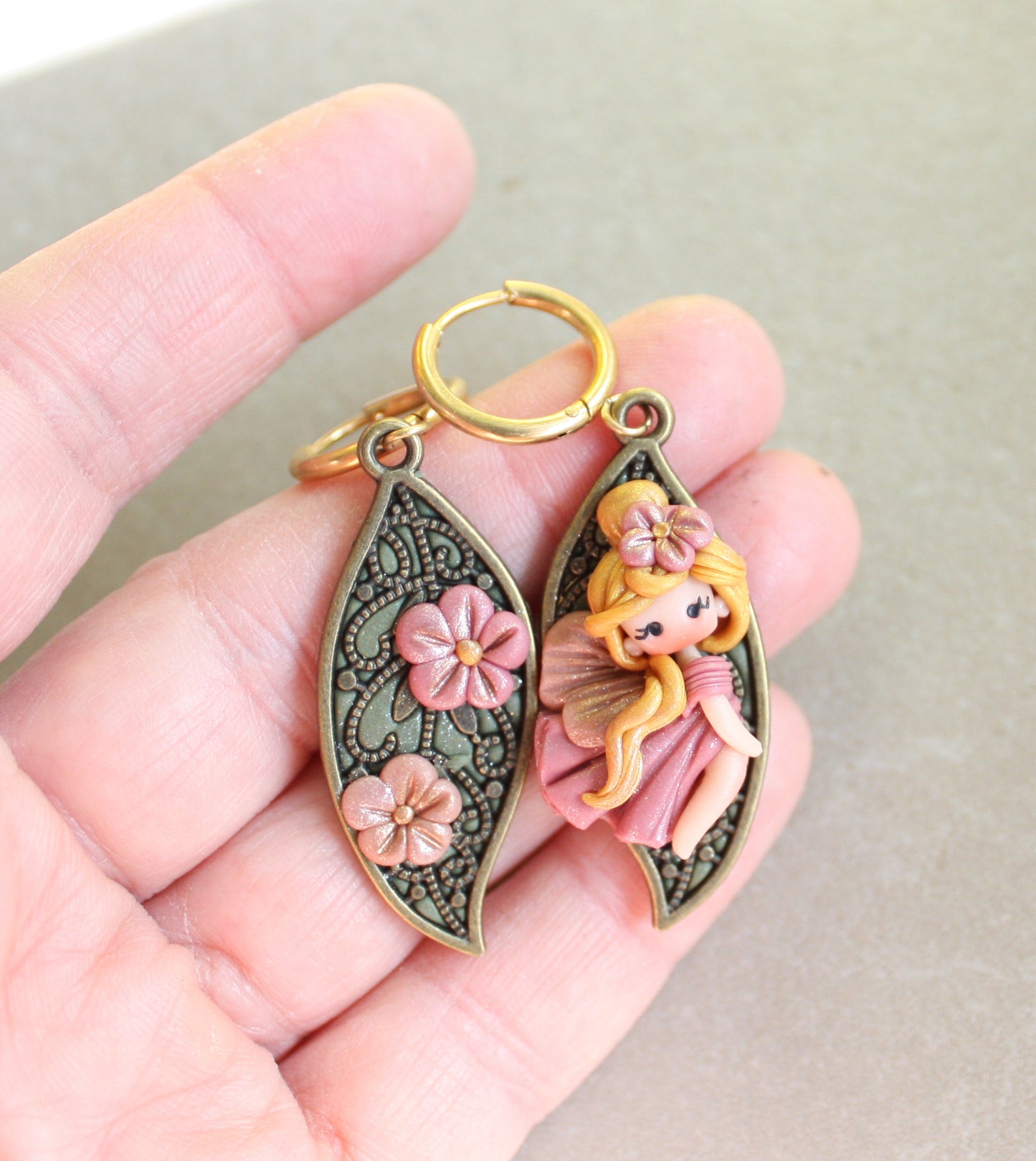 Leaf earrings III