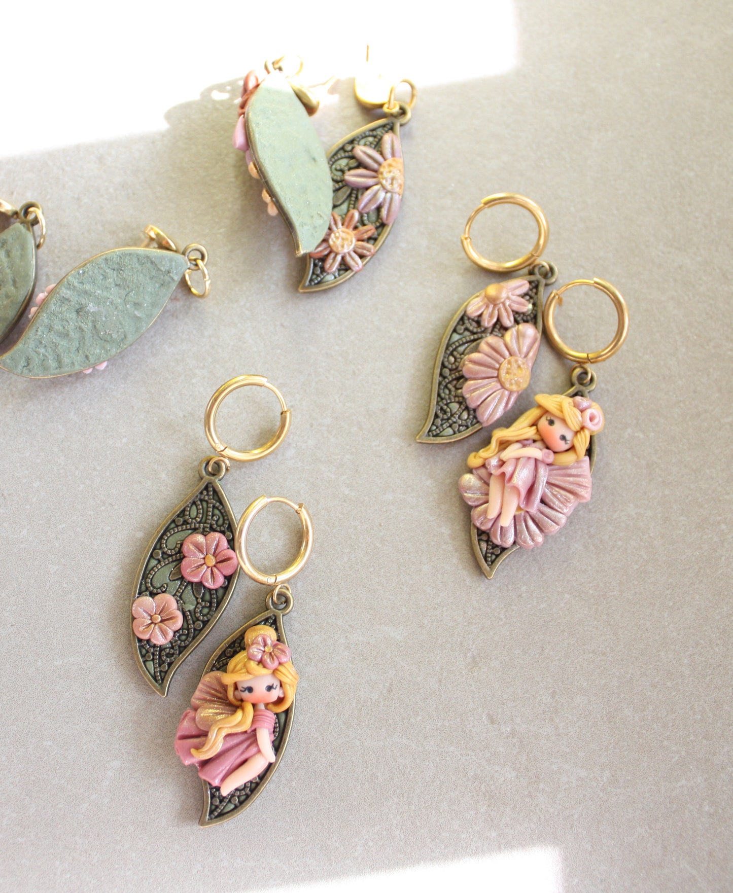 Leaf earrings III