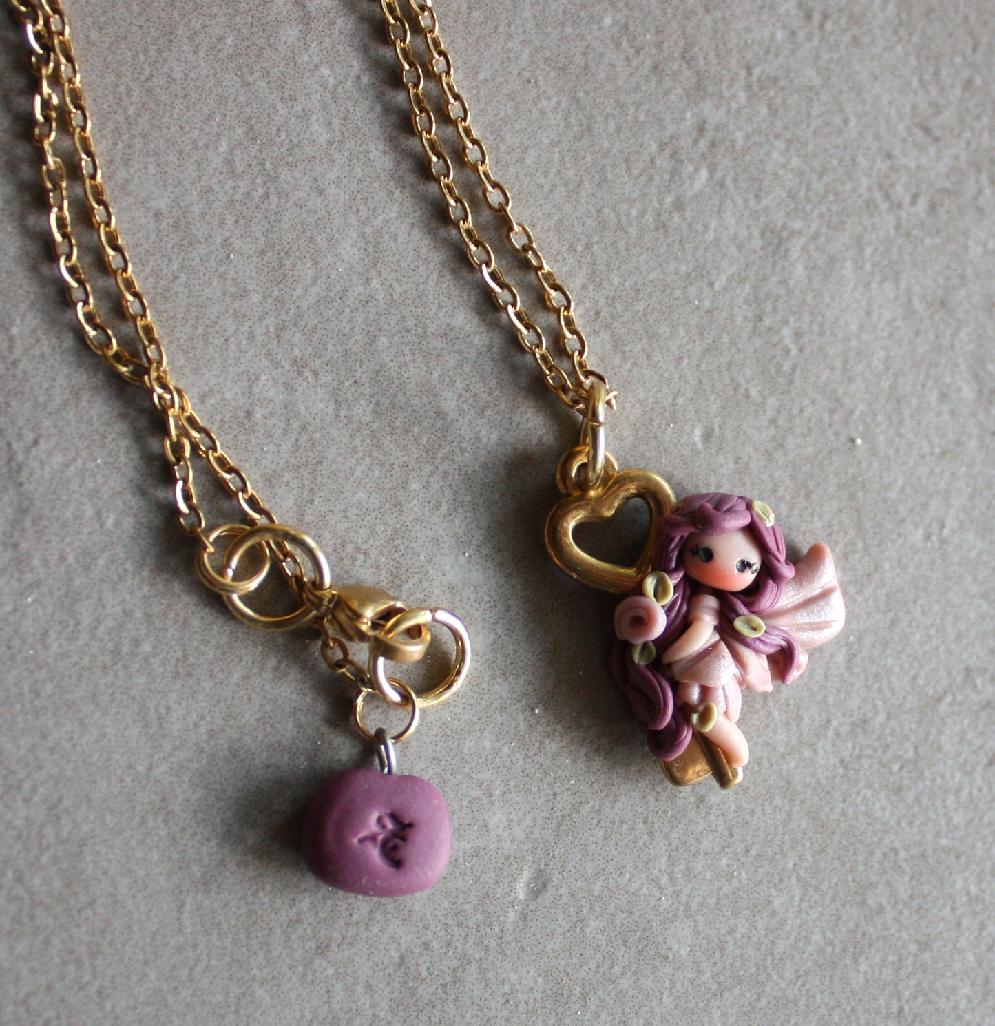 stainless steel fairy necklace