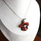Stainless Steel Necklace with Mini Witch in Polymer Clay