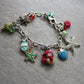 Stainless Steel Multi Charm Bracelet with Polymer Clay Ariel