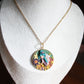 Gold-plated stainless steel necklace with fairy