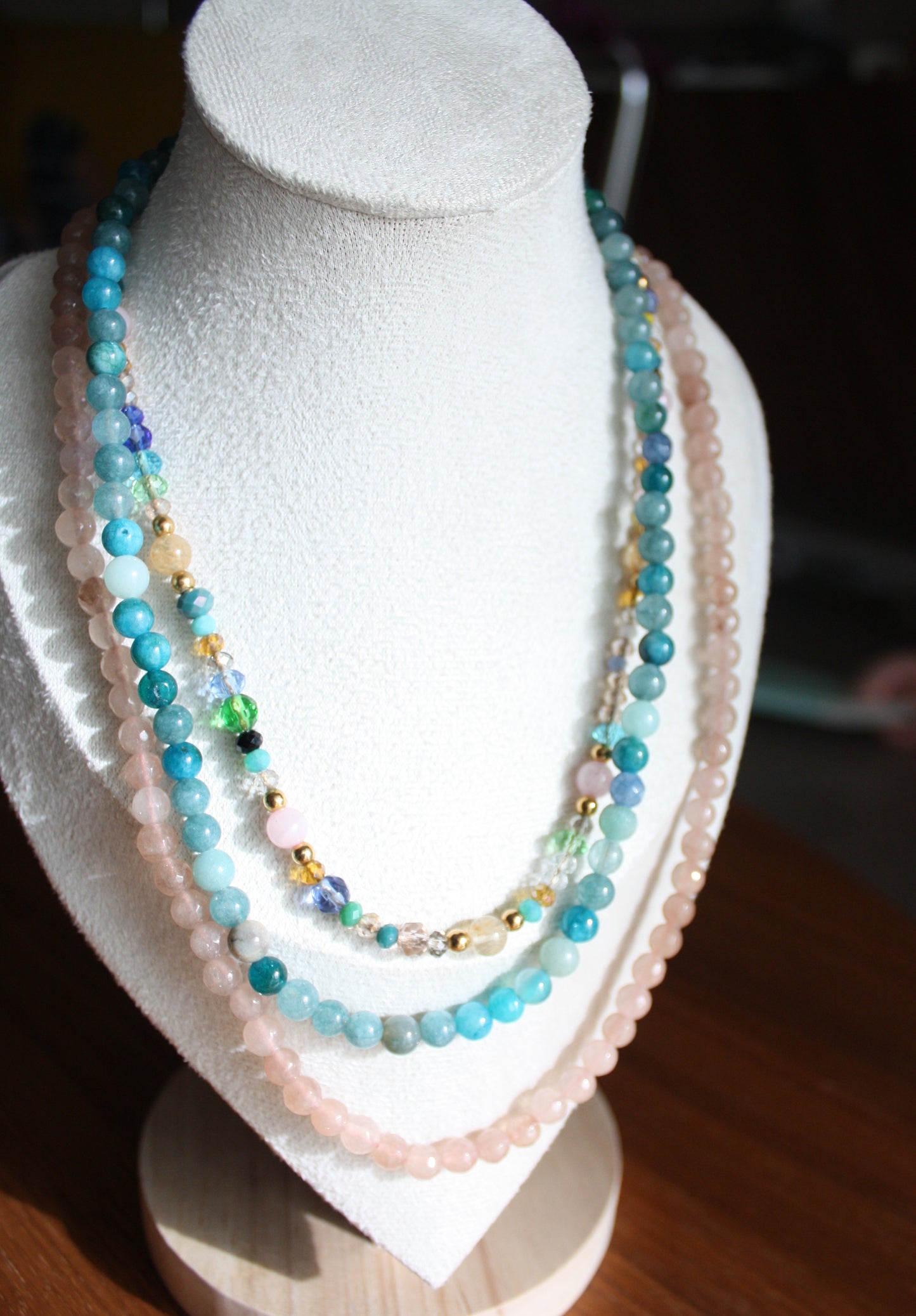 collana pietre dure azzurra