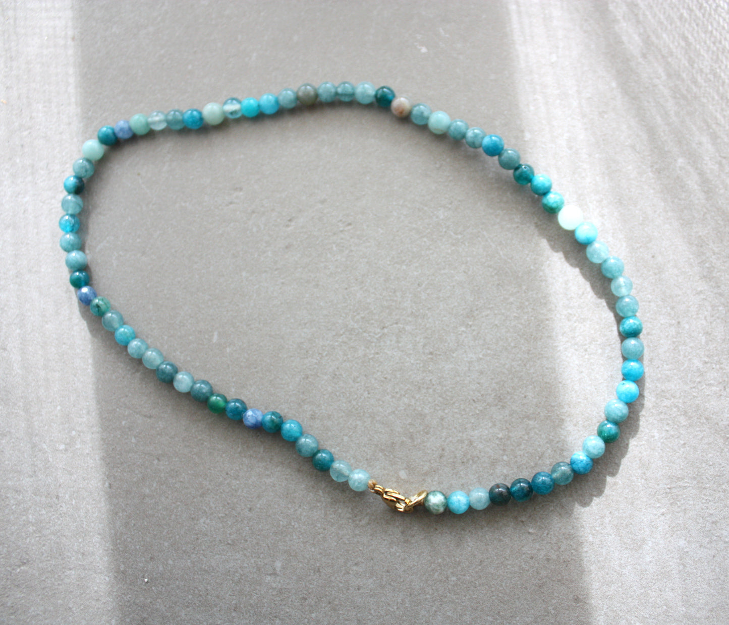 collana pietre dure azzurra