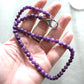 collana pietre dure viola