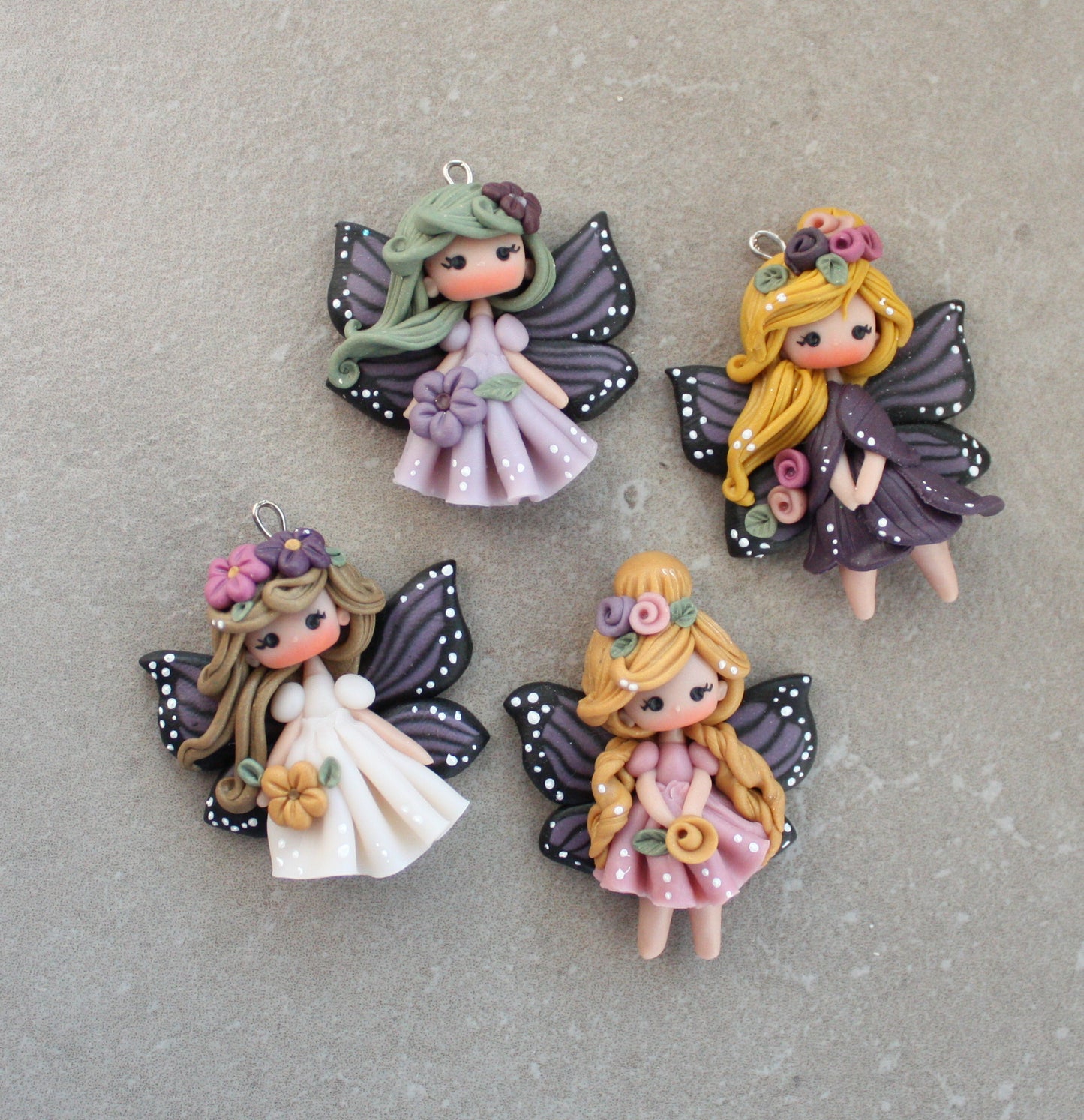 ciondolo fata farfalla - su ordinazione