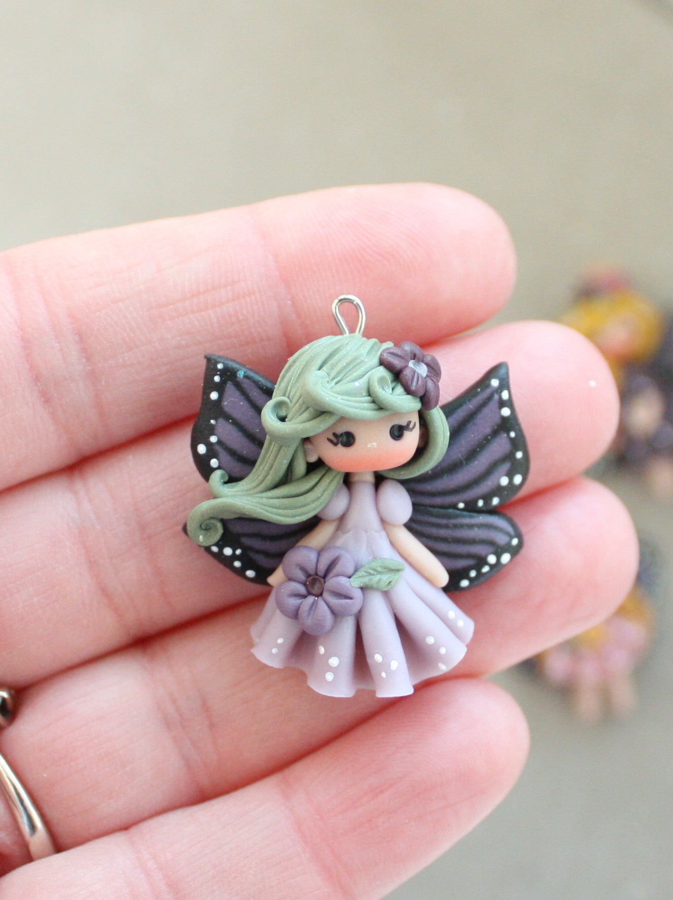 ciondolo fata farfalla - su ordinazione