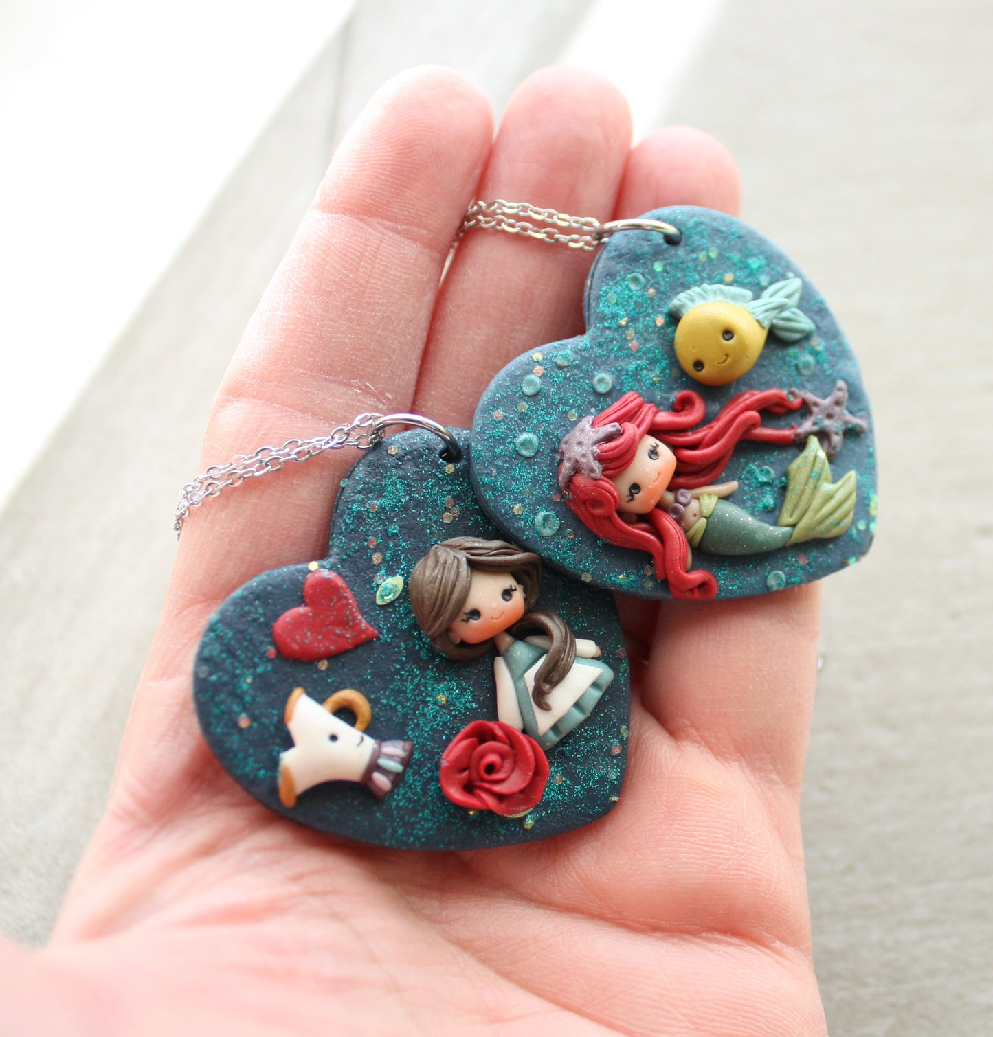 heart necklace princess