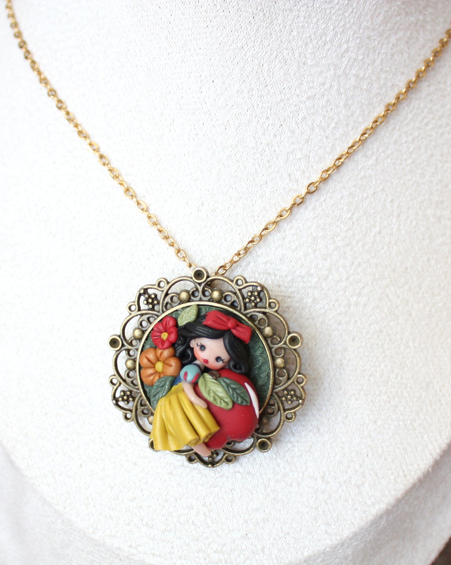 Collana cammeo Biancaneve