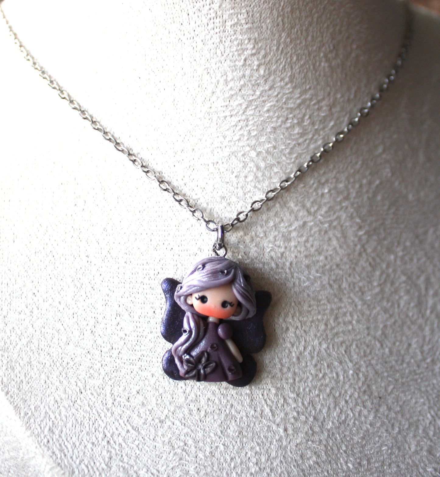 rainbow fairy necklace - violet