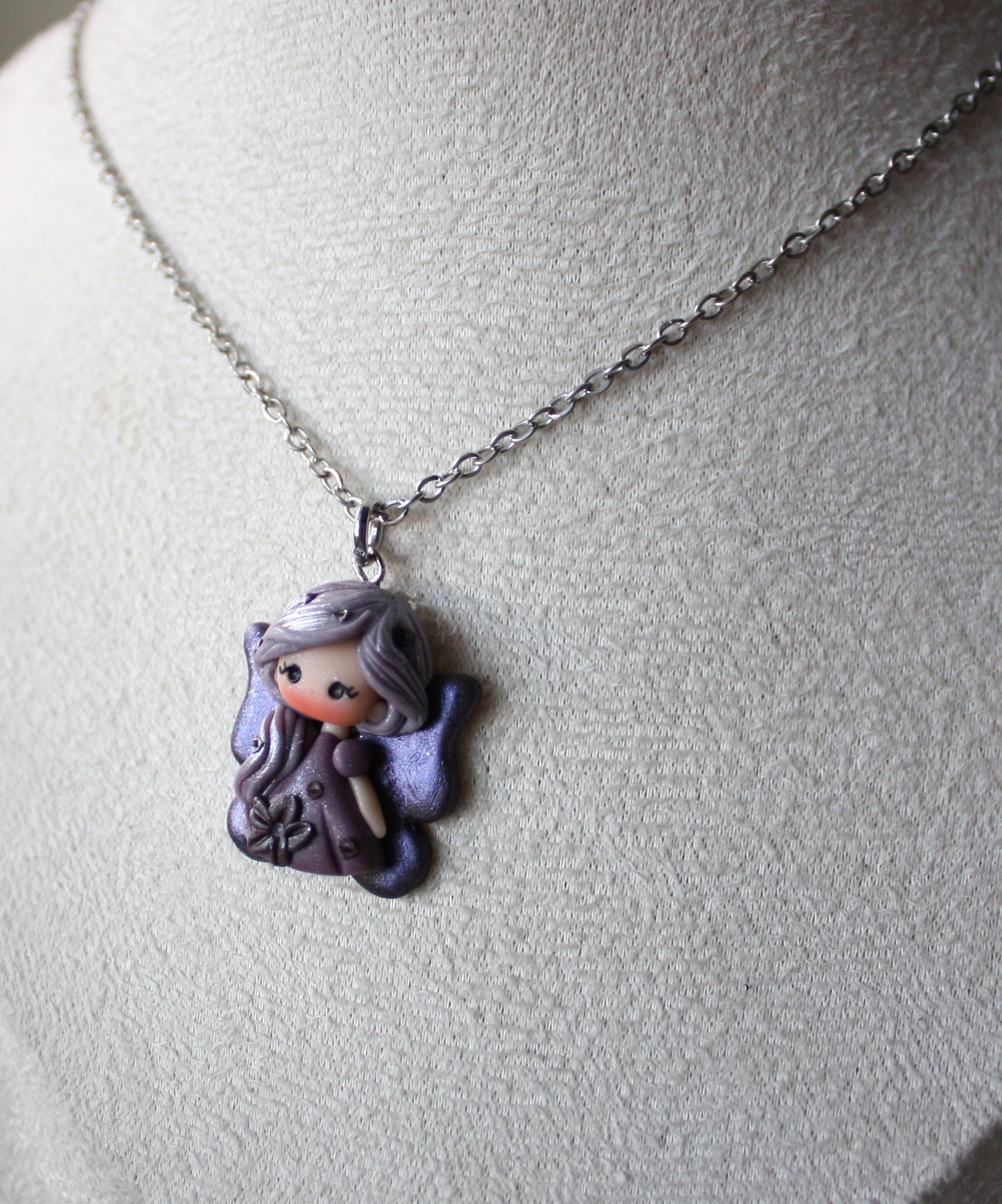 rainbow fairy necklace - violet