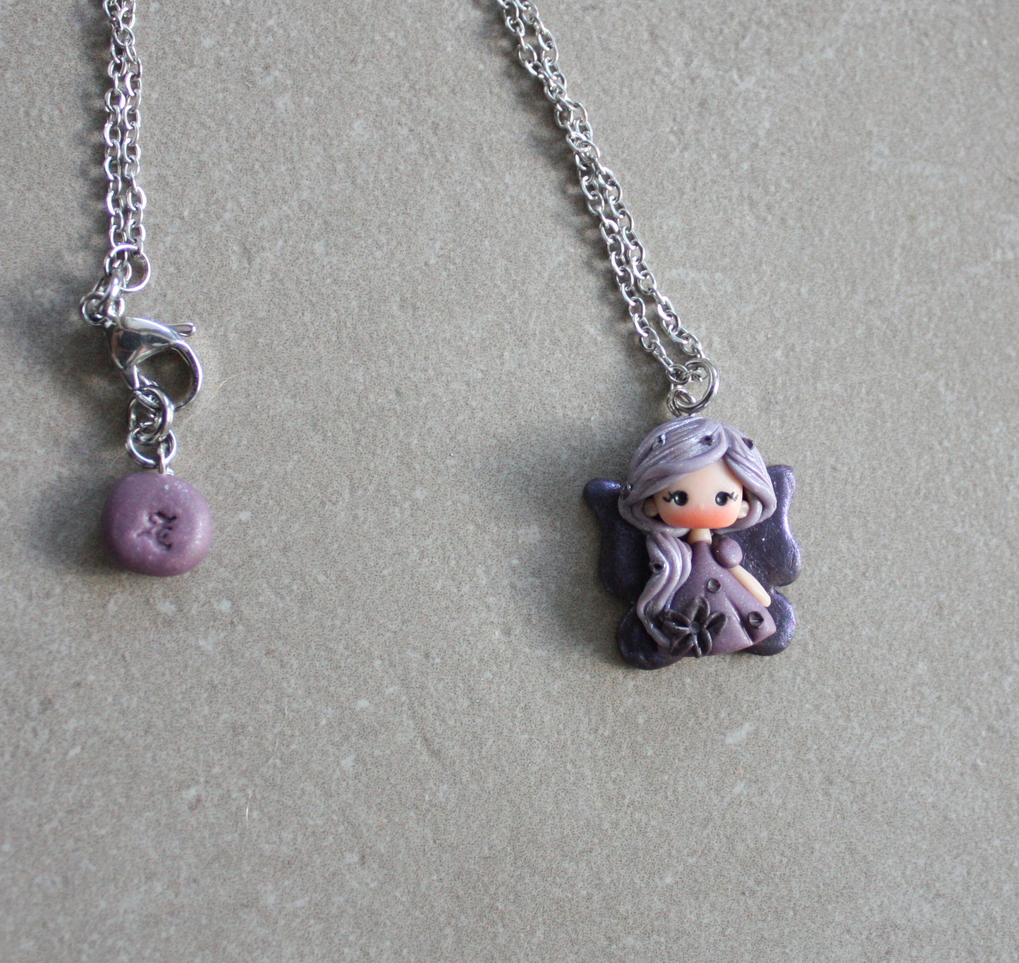 rainbow fairy necklace - violet