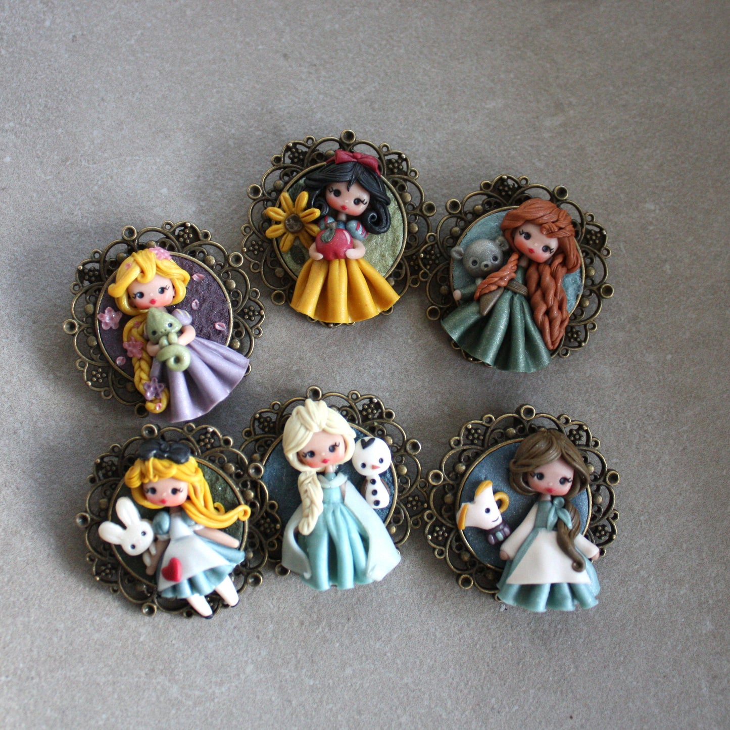 ciondolo cammeo principessa - su ordinazione