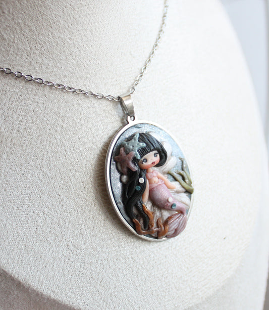 Collana in acciaio inox con sirena