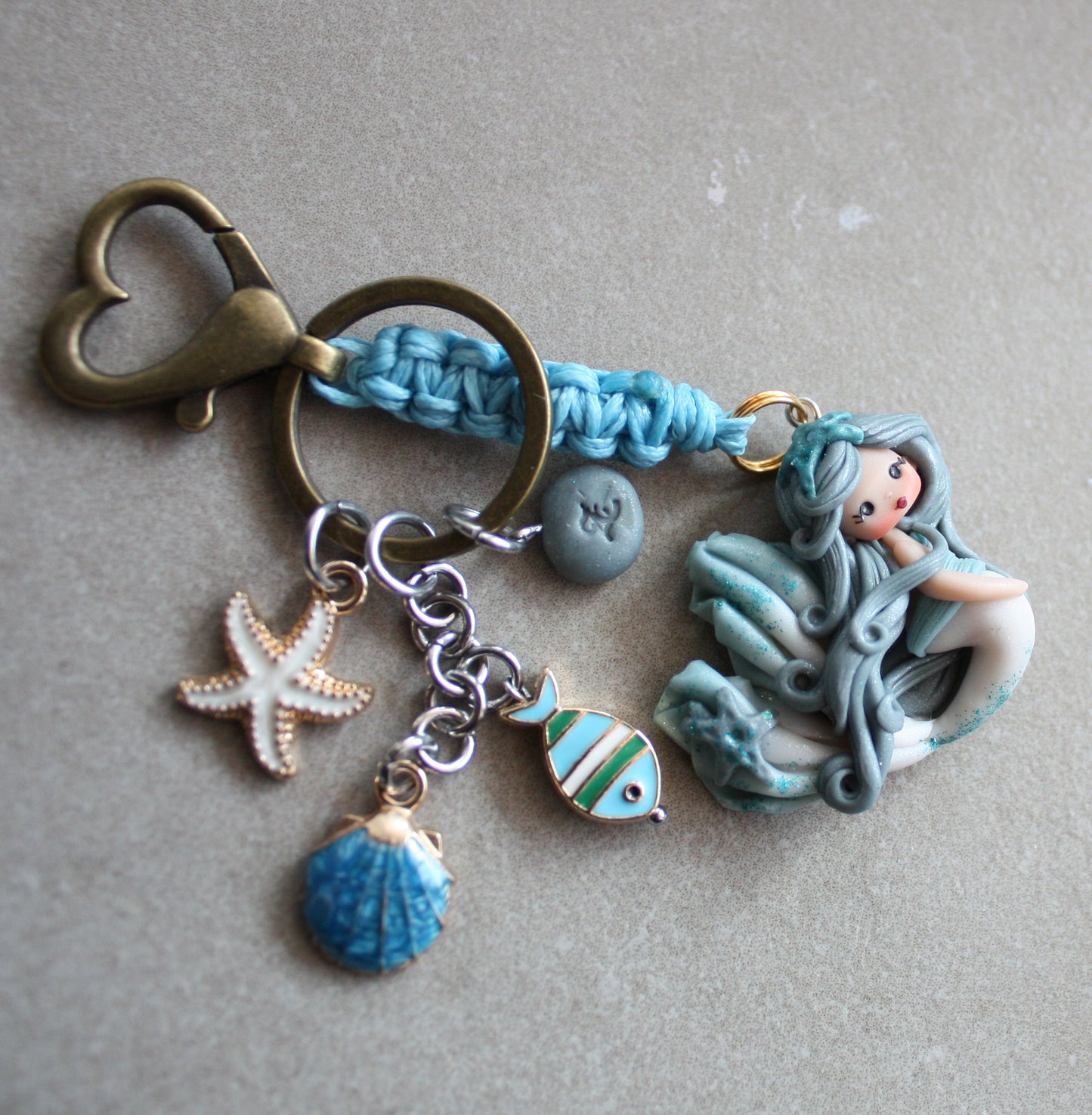 portachiavi Sirena blu