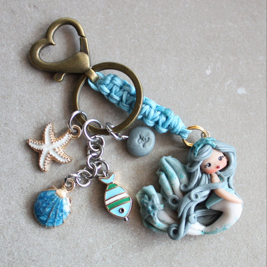 portachiavi Sirena blu