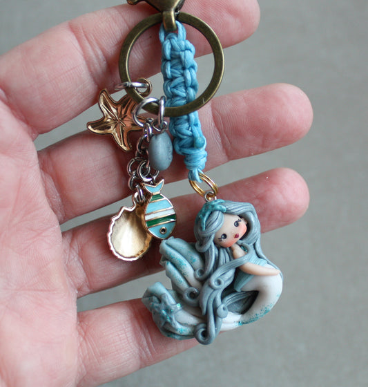 portachiavi Sirena blu