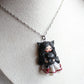 Collana in acciaio inox con cat doll in fimo
