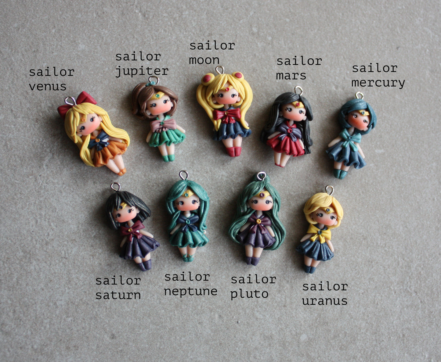 Portachiavi Guerriera Sailor con nome - su ordinazione