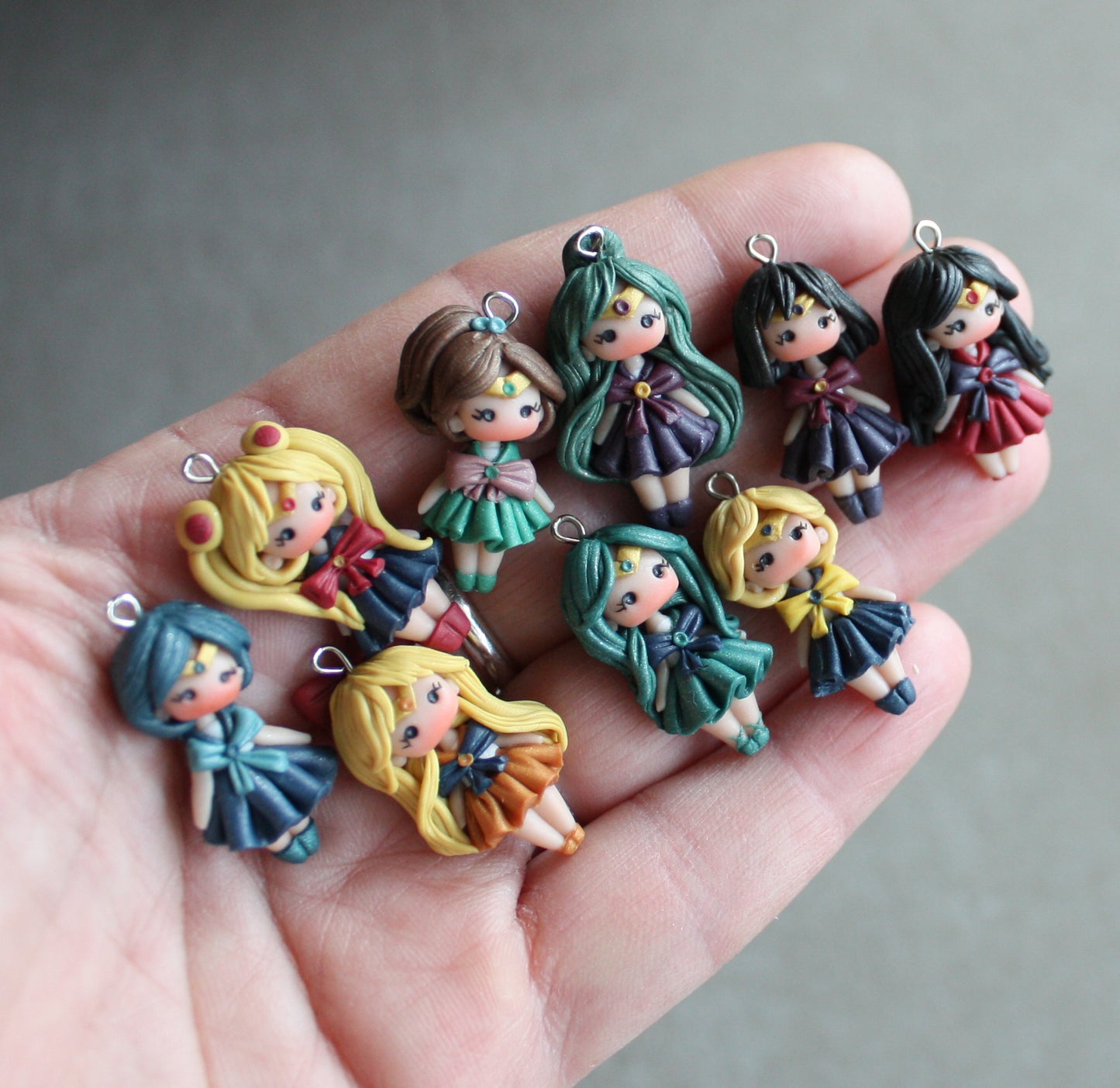 Portachiavi Guerriera Sailor con nome - su ordinazione