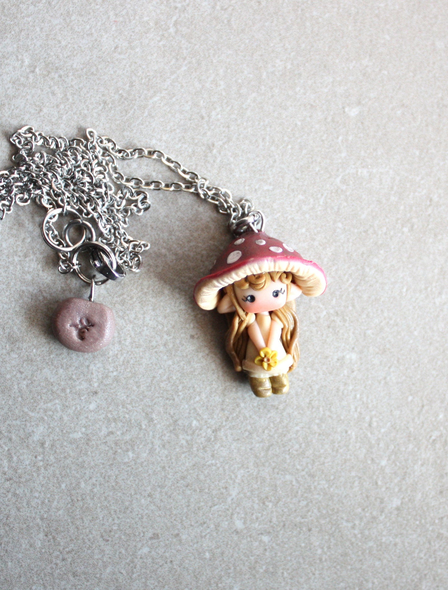Mushroom Elf Necklace