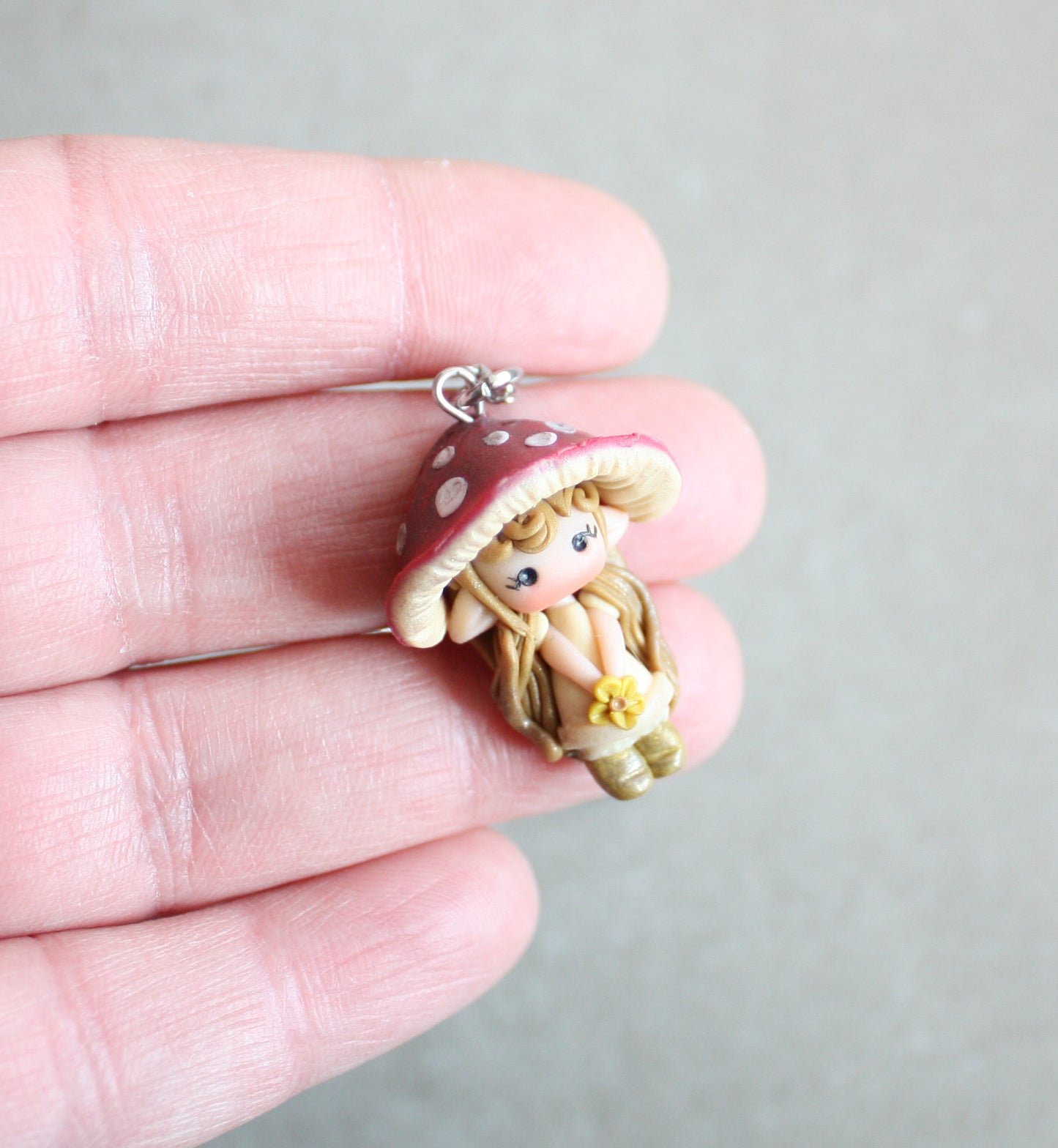 Mushroom Elf Necklace