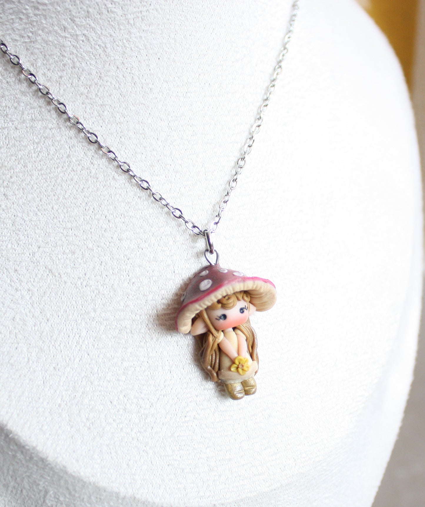 Mushroom Elf Necklace