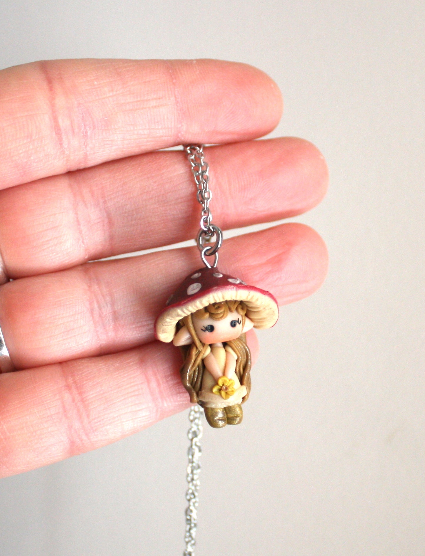 Mushroom Elf Necklace
