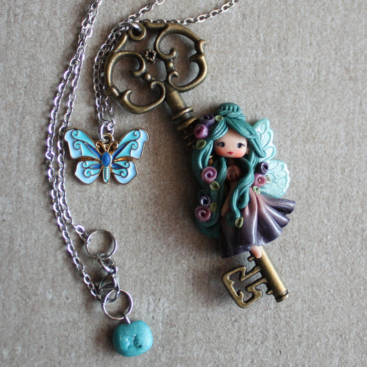 Collana fatina su chiave