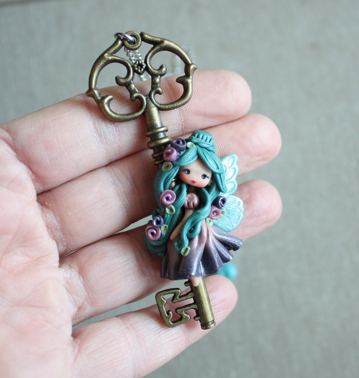 Collana fatina su chiave