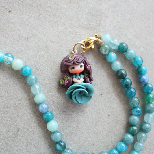 Collana azzurra ninfa