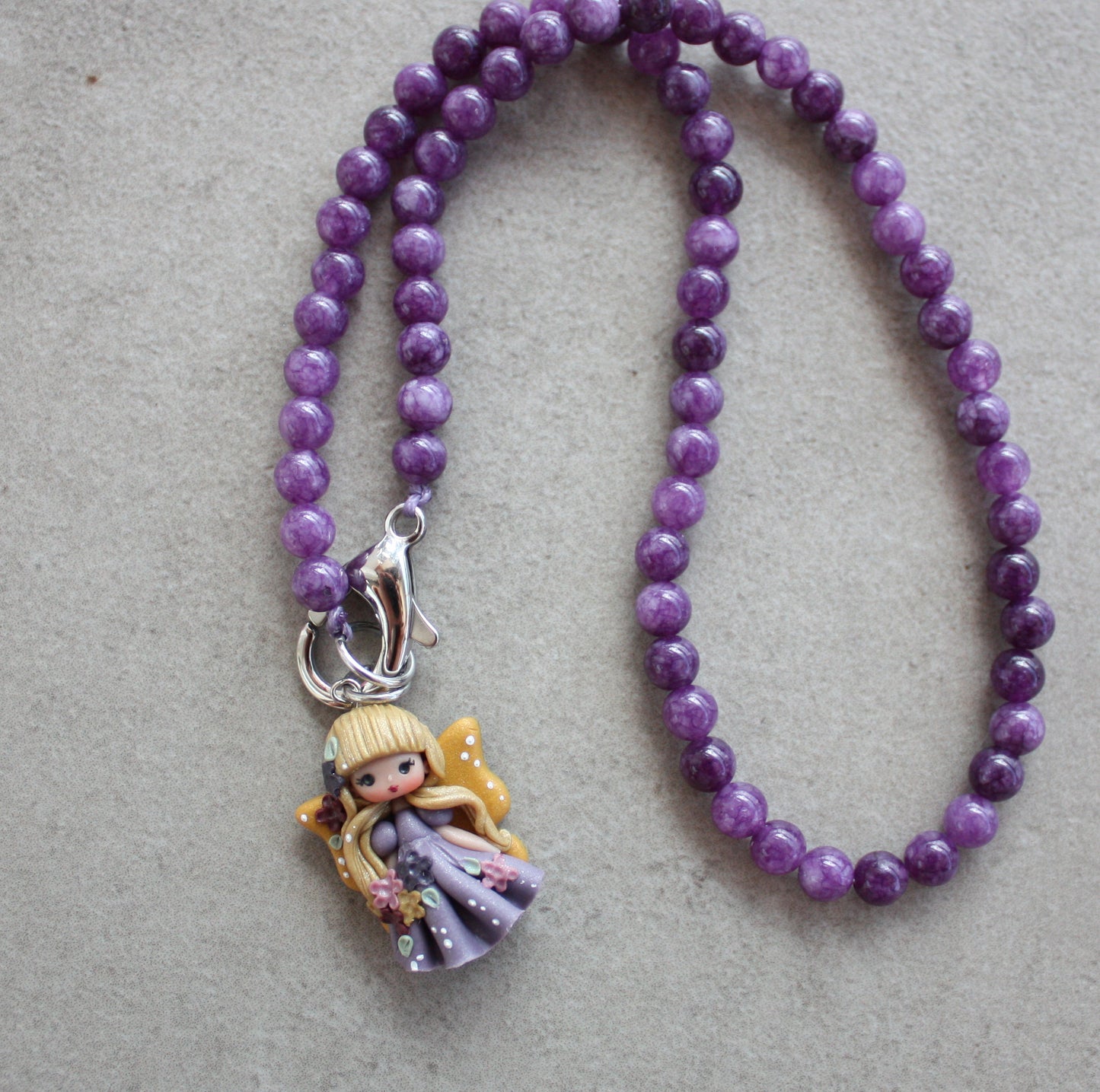 Collana viola fatina