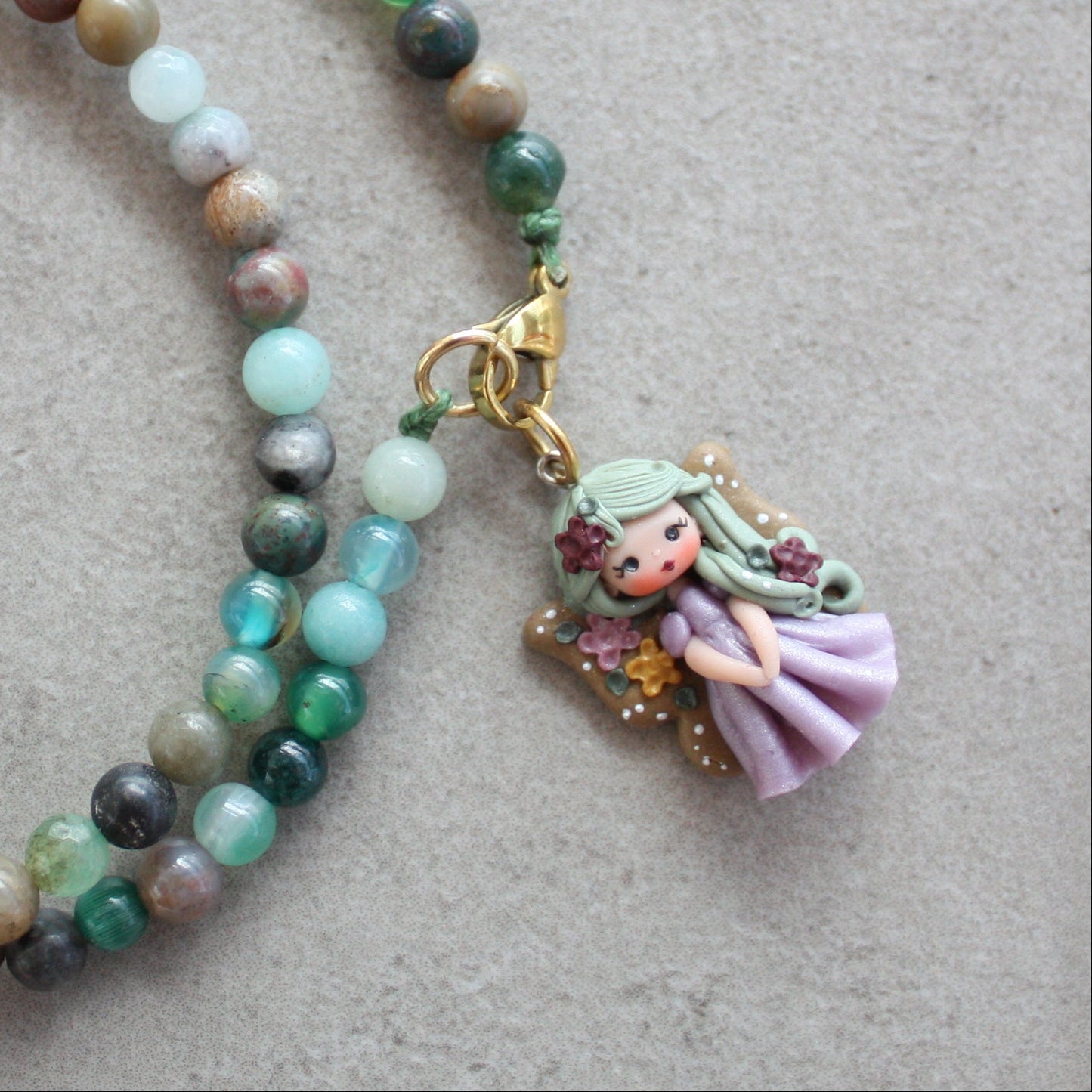 Collana verde fatina