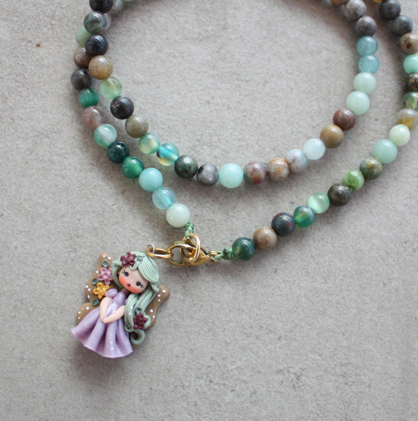 Collana verde fatina