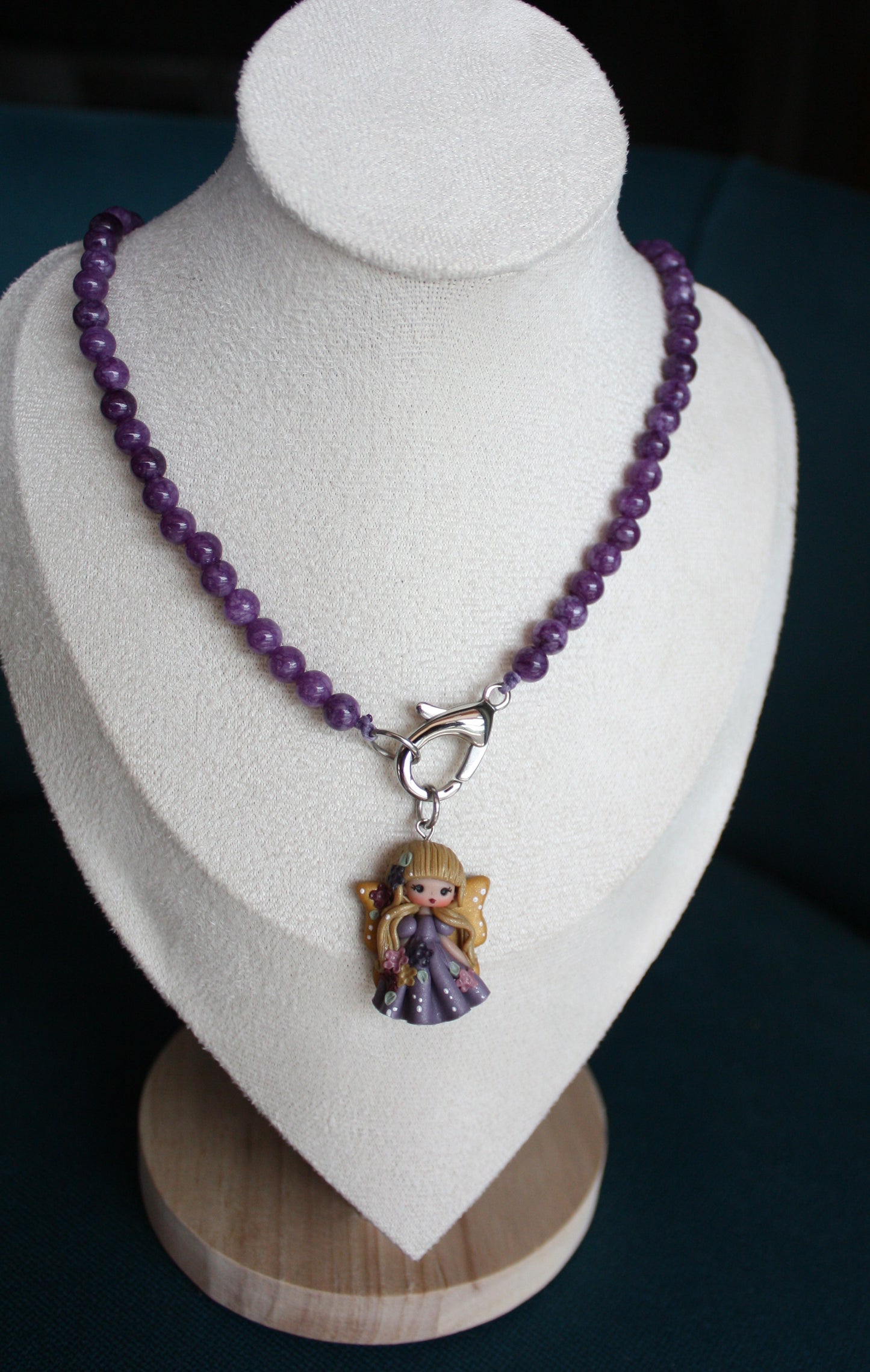 Collana viola fatina