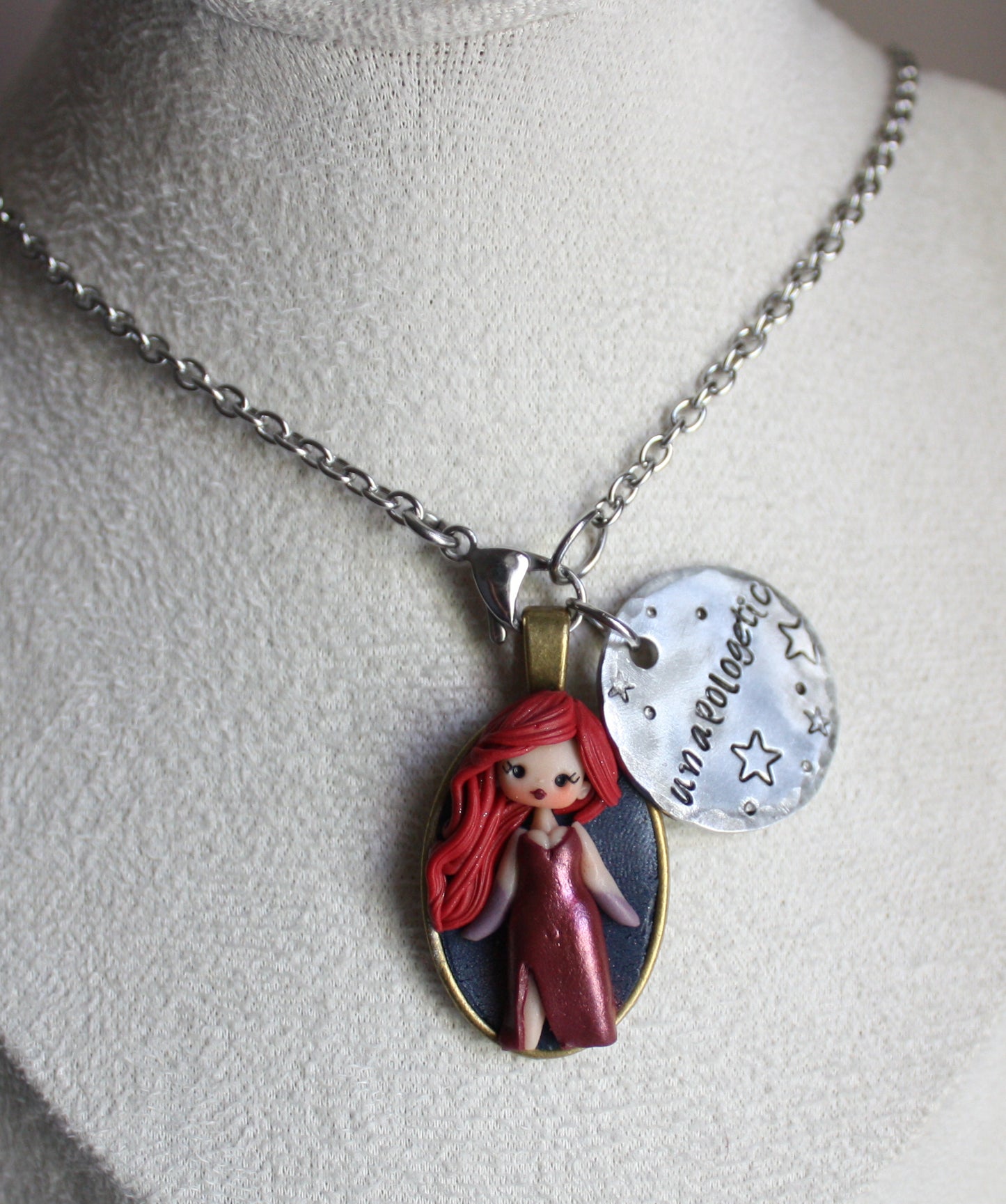 Jessica Rabbit necklace 