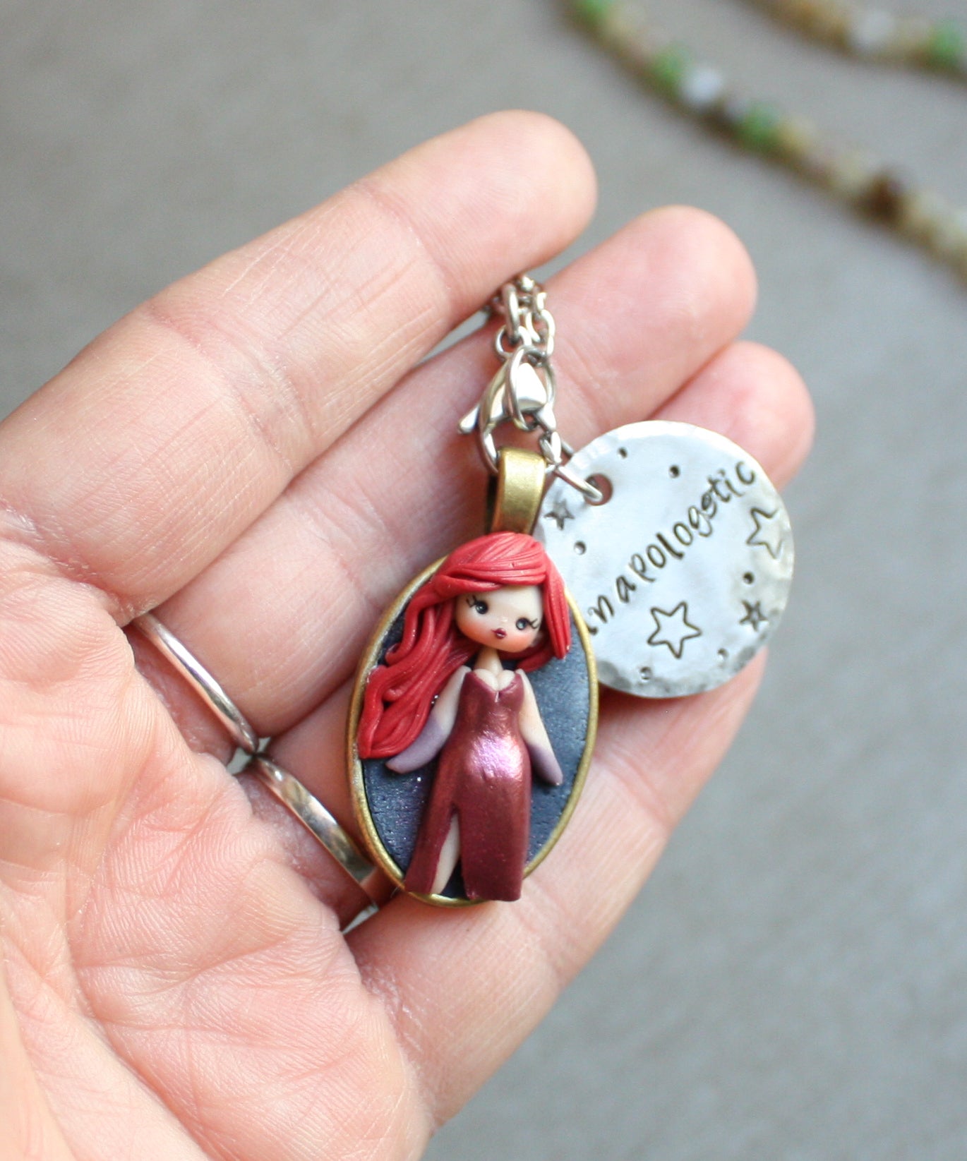 Jessica Rabbit necklace 