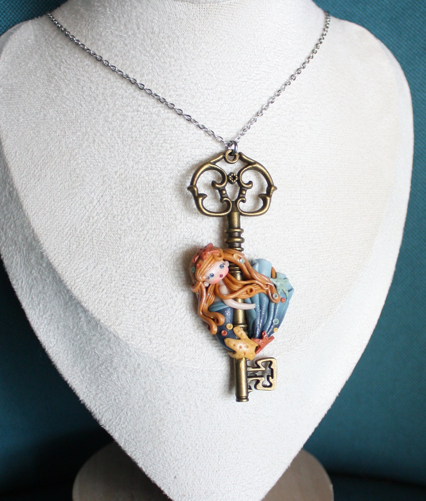 mermaid key necklace II