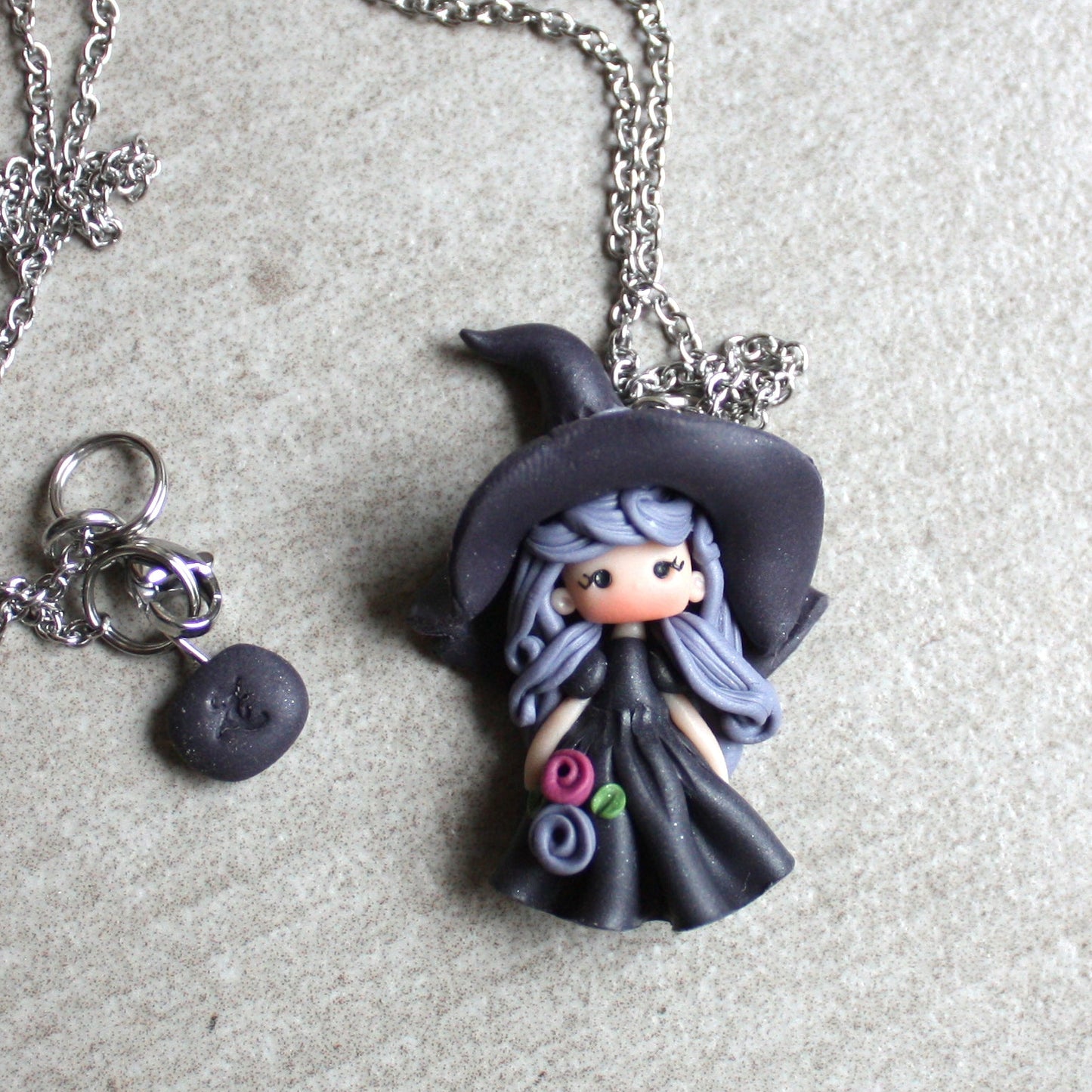 collana streghetta viola