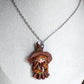 collana streghetta marrone